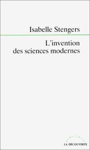 Front cover of L'invention des sciences modernes by Isabelle Stengers
