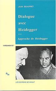 Cover of Dialogue avec Heidegger by Jean Beaufret