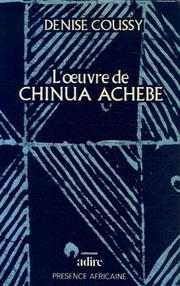 Front cover of L' œuvre de Chinua Achebe by Denise Coussy