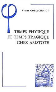 Cover of Temps physique et temps tragique chez Aristote by Victor Goldschmidt