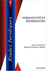 Cover of Normativité et biomédecine by Unknown