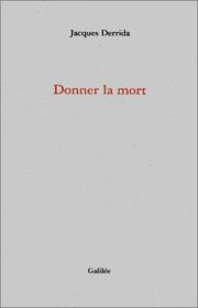 Cover of Donner la mort by Derrida