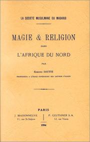Front cover of Magie & religion dans l'Afrique du nord by Edmond Doutté