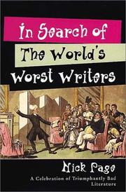 Front cover of In Search of the World's Worst Writers by Nick Page