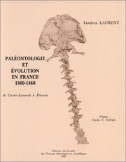 Cover of Paléontologie et évolution en France de 1800 à 1860 by Goulven Laurent