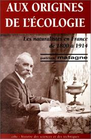 Front cover of Aux origines de l'écologie by Patrick Matagne