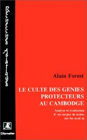 Cover of Le culte des génies protecteurs au Cambodge by Alain Forest