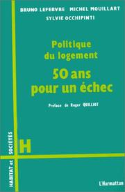 Cover of Politique du logement by Bruno Lefebvre