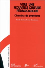 Front cover of Vers une nouvelle culture pédagogique by Jean Hassenforder