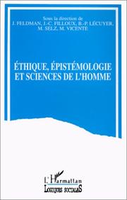 Front cover of Ethique, épistémologie et sciences de l'homme by Jacqueline Feldman