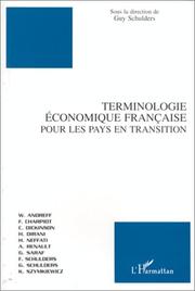 Cover of Terminologie économique française pour les pays en transition by Wladimir Andreff