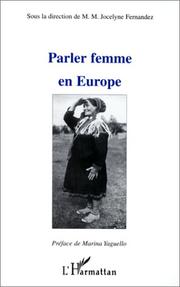 Front cover of Parler femme en Europe by M. M. Jocelyne Fernandez