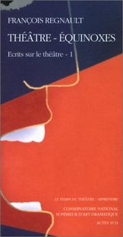 Cover of Théâtre by François Regnault