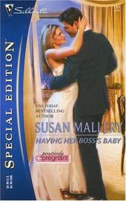 Front cover of Having Her Boss's Baby by Susan Mallery