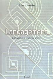 Cover of Langagement by Lise Gauvin