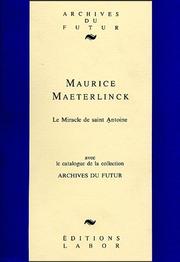 Cover of Le miracle de Saint Antoine by Maurice Maeterlinck