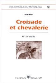 Cover of Croisade et chevalerie by Jean Flori