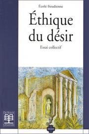 Cover of Ethique du désir by Unknown