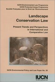 Front cover of Landscape conservation law by IUCN Commission on Environmental Law