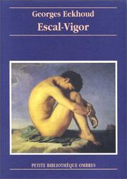 Cover of Escal-Vigor by Georges Eekhoud