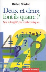 Front cover of Deux et deux font-ils quatre by Didier Nordon
