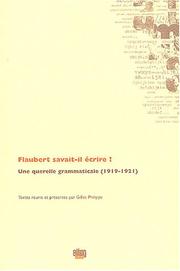 Cover of Flaubert savait-il écrire? by Gilles Philippe