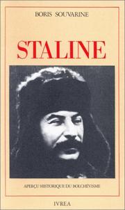Cover of Staline by Boris Souvarine
