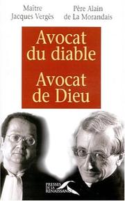 Cover of Avocat du diable, avocat de Dieu by Jacques Vergès