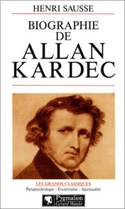 Front cover of Biographie d'Allan Kardec by Henri Sausse