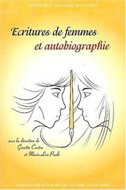 Cover of Ecritures de femmes et autobiographie by Ginette Castro