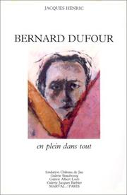 Cover of Bernard Dufour by Bernard Dufour