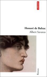 Cover of Albert Savarus by Honoré de Balzac