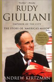 Cover of Rudy Giuliani by Andrew Kirtzman
