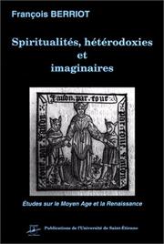 Front cover of Spiritualités, hétérodoxies et imaginaires by F. Berriot