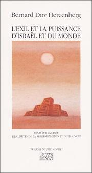 Front cover of L' exil et la puissance d'Israël et du monde by Bernard Dov Hercenberg