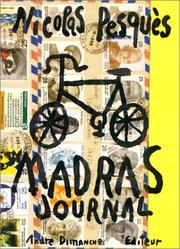 Cover of Madras, journal by Nicolas Pesquès