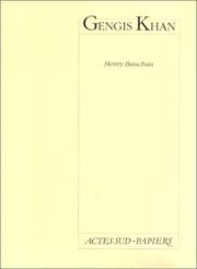 Cover of Gengis Khan by Henry Bauchau