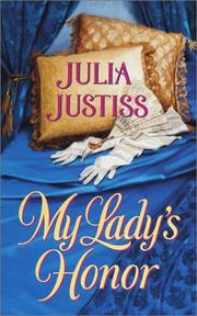 Front cover of My Lady's Honor by Julia Justiss