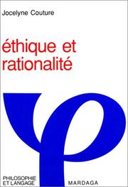 Cover of Ethique et rationalité by David P. Gauthier