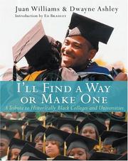 Front cover of I'll find a way or make one by Juan Williams