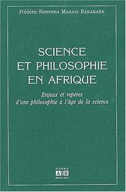 Front cover of Science et philosophie en Afrique by Frédéric-Bienvenu Mabasi Bakabana
