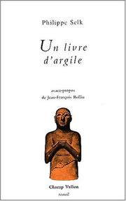 Cover of Un livre d'argile by Philippe Selk
