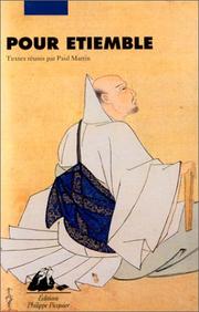 Cover of Pour Etiemble by Paul Martin