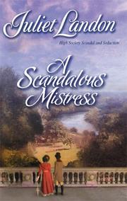 Front cover of A Scandalous Mistress:(Ladies of Paradise Road #1) by Juliet Landon