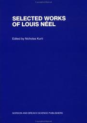 Front cover of Selected works of Louis Néel by Louis Néel