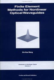 Cover of Finite element methods for nonlinear optical waveguides by Xin-Hua Wang