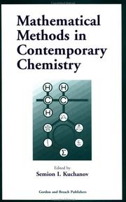 Front cover of Mathematical methods in contemporary chemistry by S. I. Kuchanov