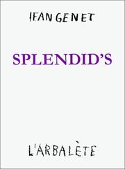 Cover of Splendid's by Jean Genet