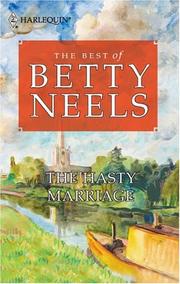 Cover of The Hasty Marriage by Betty Neels