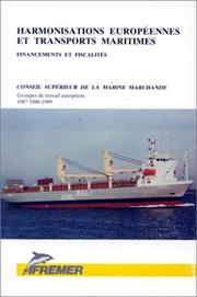 Front cover of Harmonisations européennes et transports maritimes by Unknown